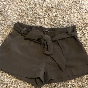 Express Olive Dress Shorts